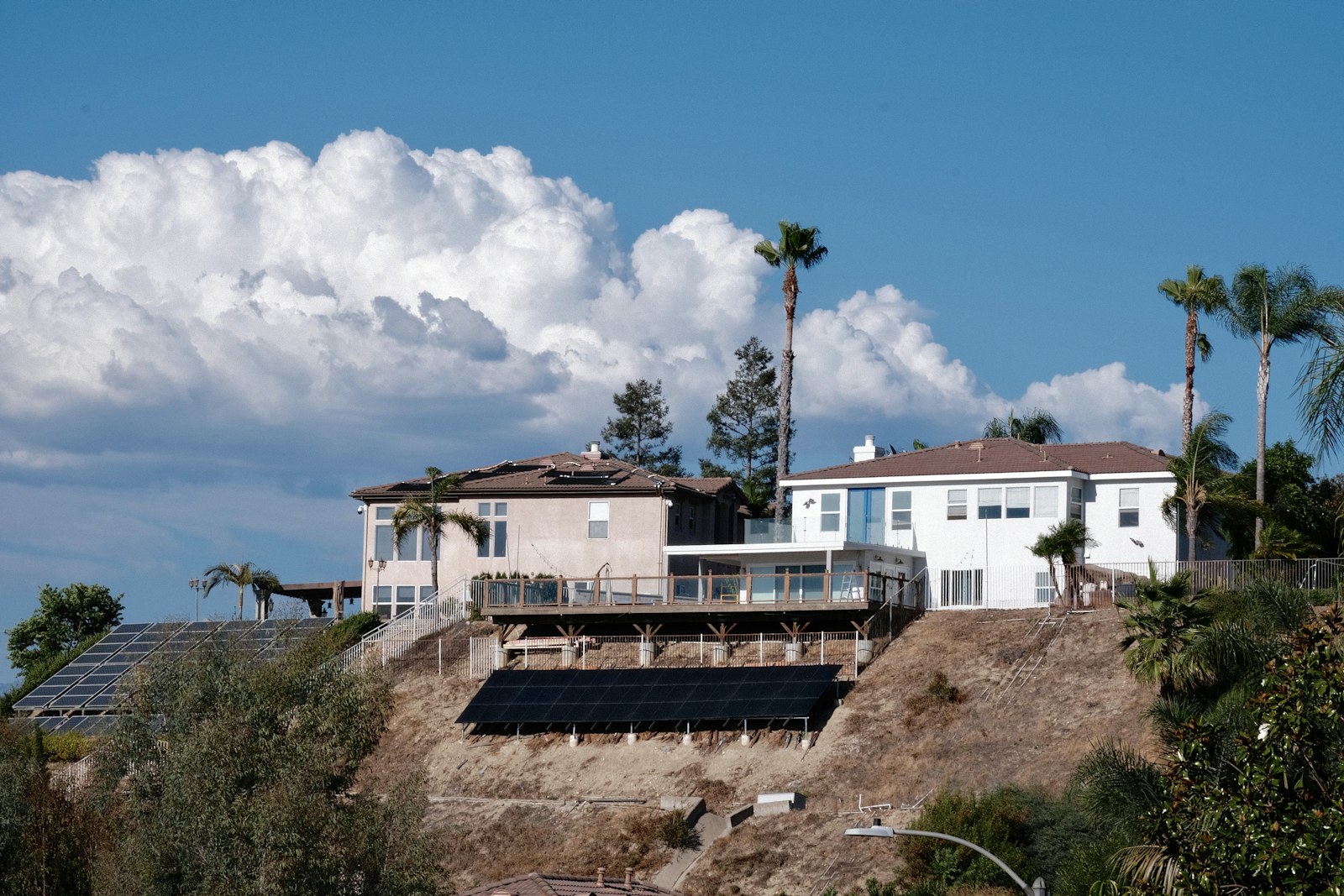 Residential rooftop solar photovoltaic installation, real illustrative photograph